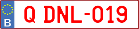 Trailer License Plate